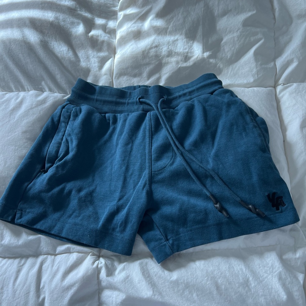 YoungLA Blue Athletic Shorts with Elastic Waistband and Drawstring